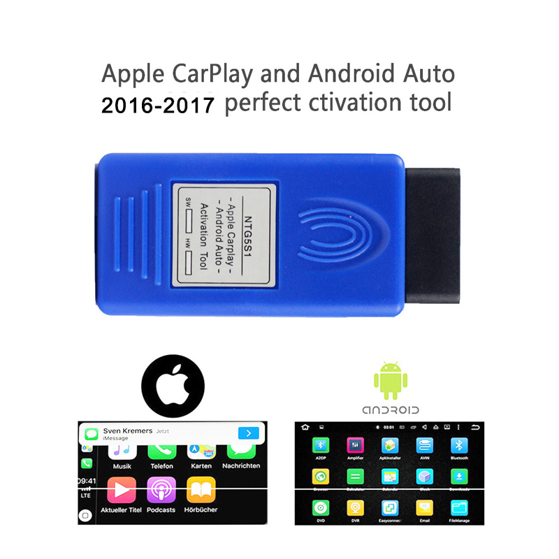 High quality NTG5S1 NTG5ES2 NTG5 S1 CarPlay For Apple CarPlay And Androidauto Auto Activation Tool For Mercedes NTG5.1 via OBD2