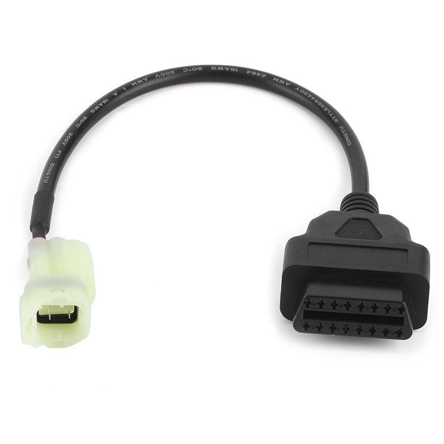 OBD2 to 4 Pin Diagnostic Adapter Cable Motorcycle Fault Detection Parts Fit for Honda Motorbikes or Similar