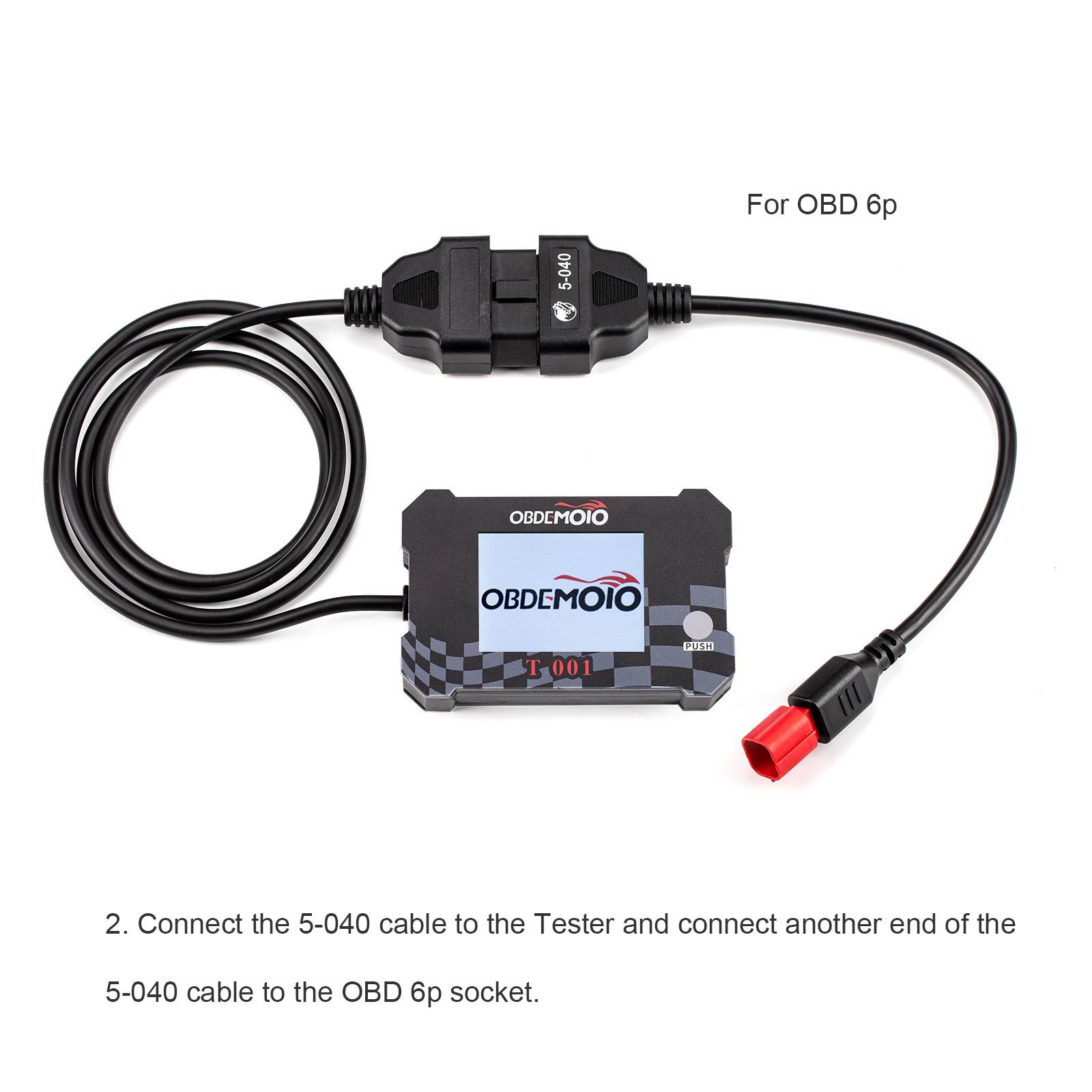 OBDEMOTO T001 Motorcycle Tester for Honda Battery Monitoring Fault Location Coolant Temperature Alarm