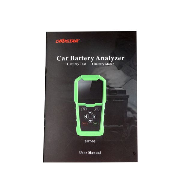 OBDSTAR BMT-08 12V/24V Automotive Battery Tester and Battery Matching Tool OBD2 Battery Configuration 100-2000 CCA 220AH