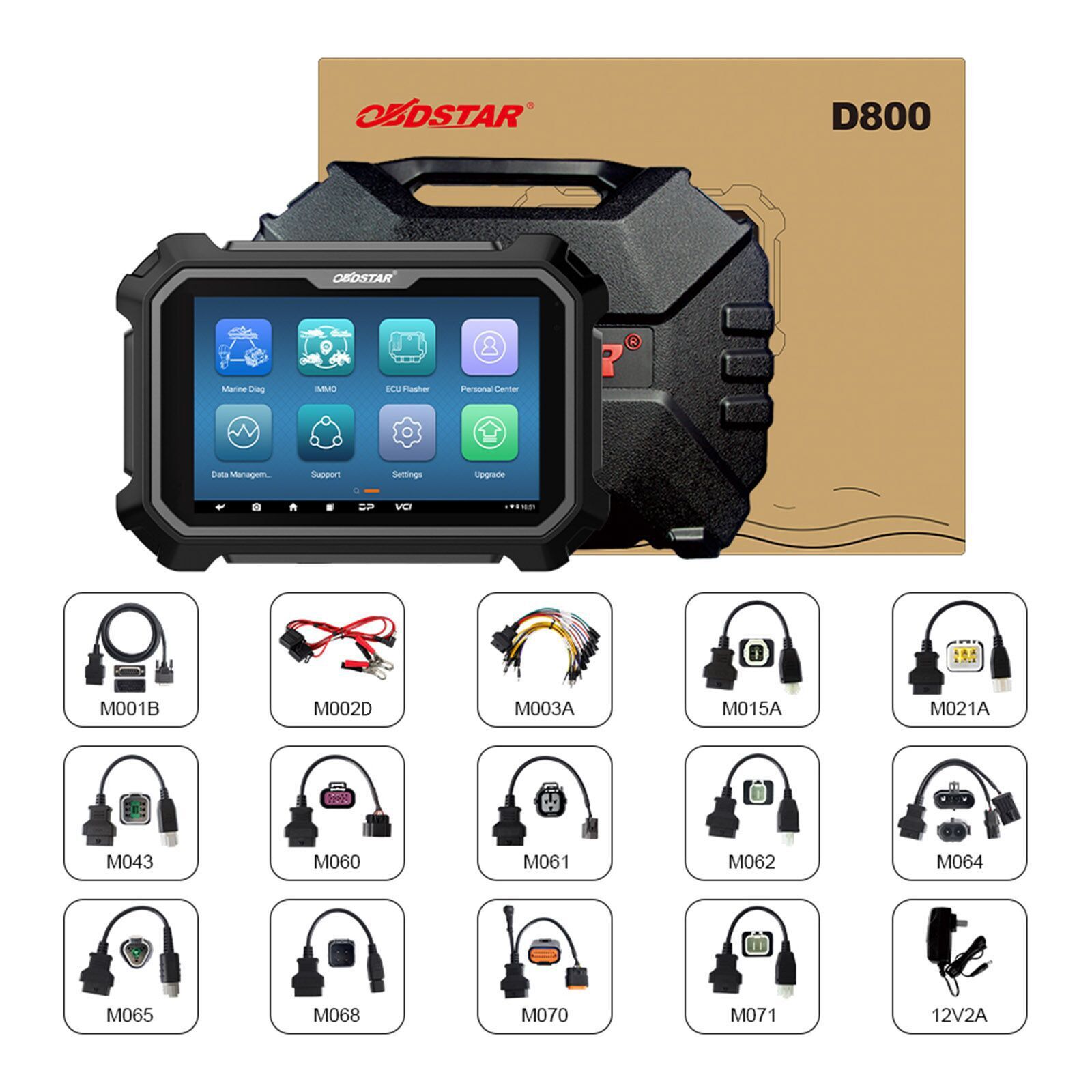Newest OBDSTAR D800 Configuration A+B Marine Diagnostic Tool for Jetski and Outboard