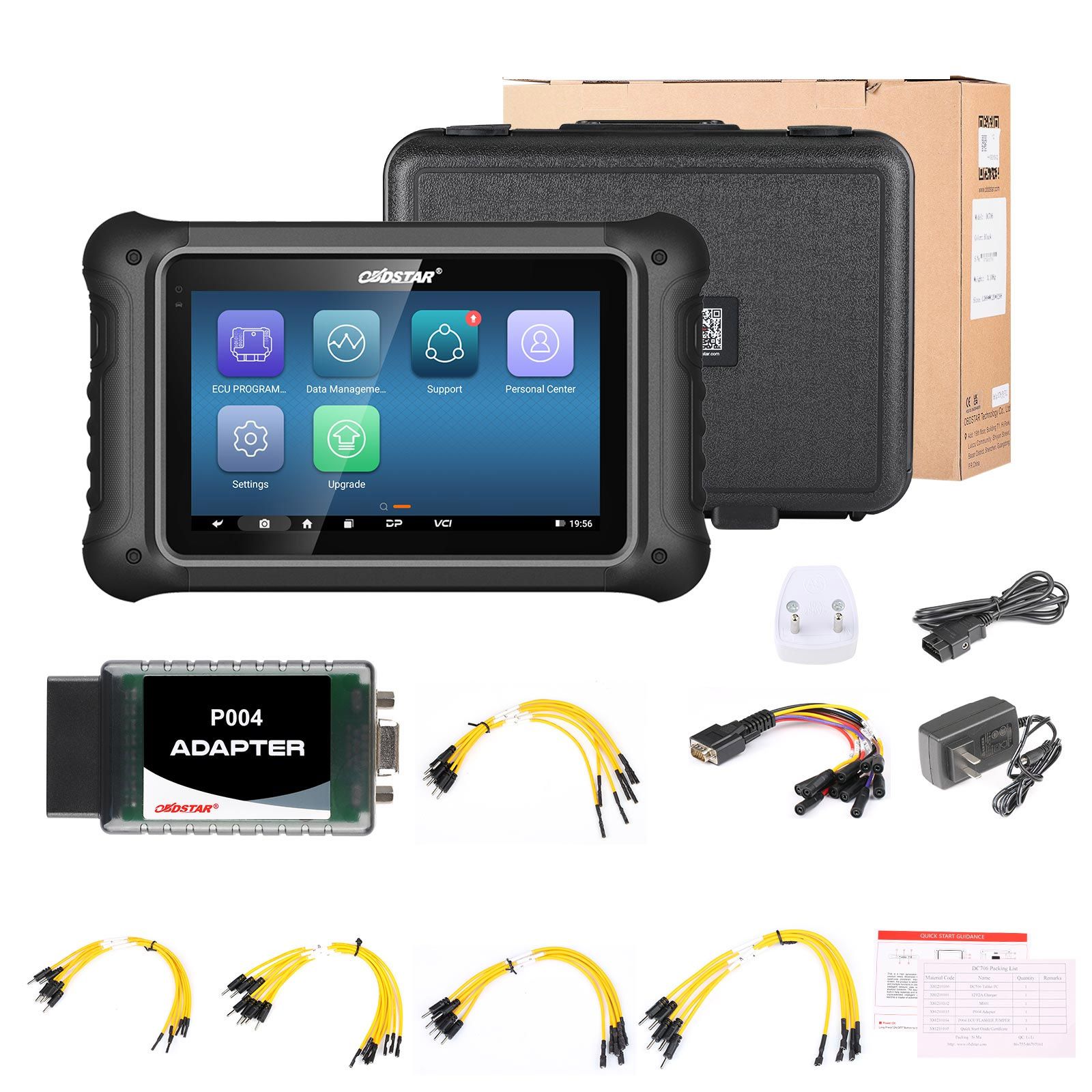 2025 OBDSTAR DC706 ECU Tool Full Version Plus P003+ Adapter and ECU Bench Cables for Reading BOSCH ECU Data CS PINCODE ECU Clone/ All by OBD or Bench