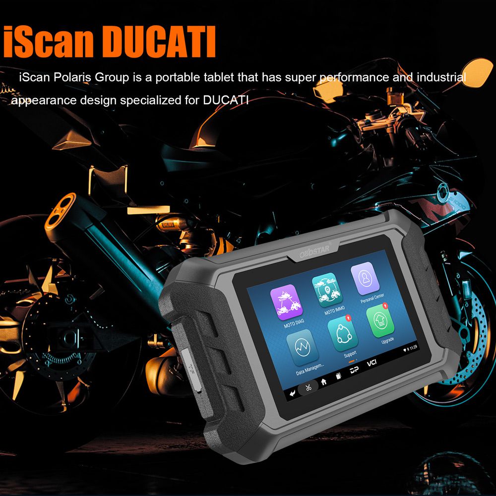 OBDSTAR iScan for DUCATI Motorcycle Diagnostic Tool Support IMMO Programming