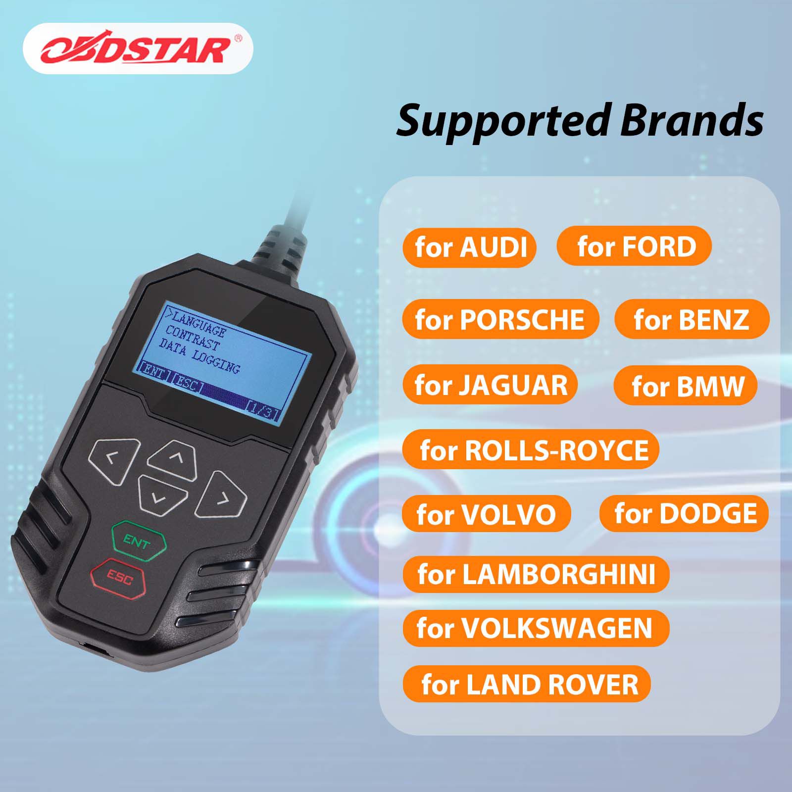 2025 OBDSTAR MT203 CAN Driver/Gateway Simulator Support Dash, Audio, Gear Lever, AC Panel and Other Test Functions