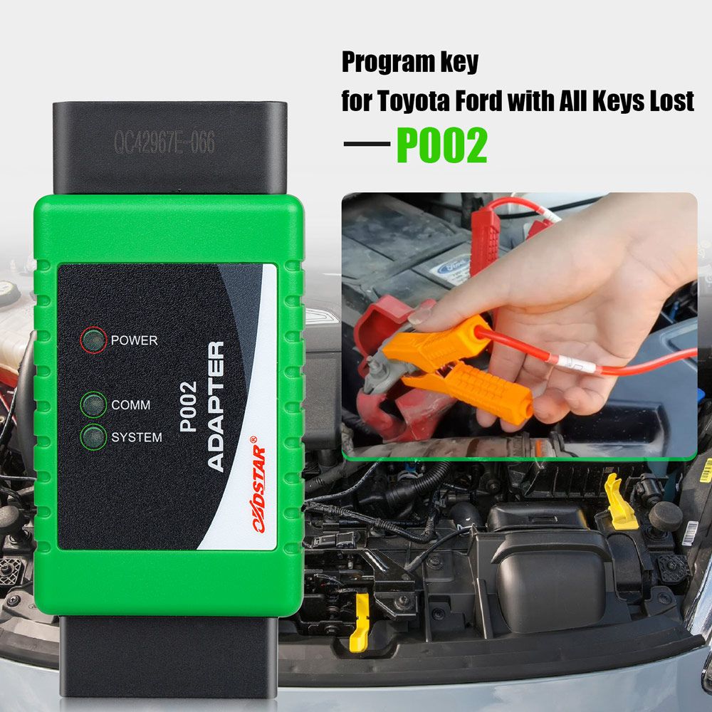 OBDSTAR P002 Adapter (P003+ AKL KIT) with TOYOTA 8A Cable + Ford All Key Lost Cable Work with X300 DP Plus and Pro4