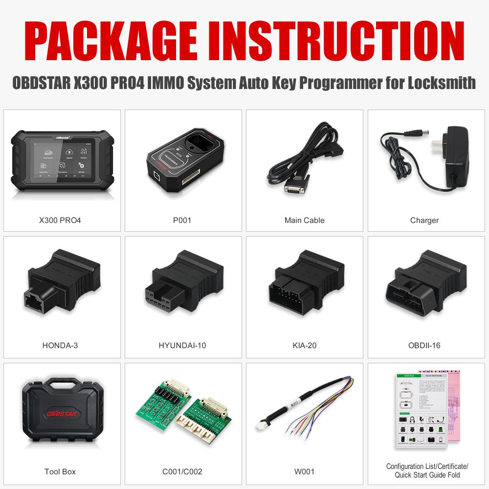 OBDSTAR X300 Pro4 Key Programmer Key Master 5 Full Version Get Free Renault Conventor