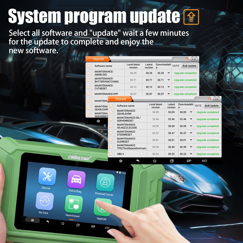 OBDSTAR X200 Pro2 Oil Reset Tool Support Car Maintenance to Year 2021 TPS/ EPB/ ABS bleed/ Battery match/ Steering Angle reset/ DPF/ Gear learn