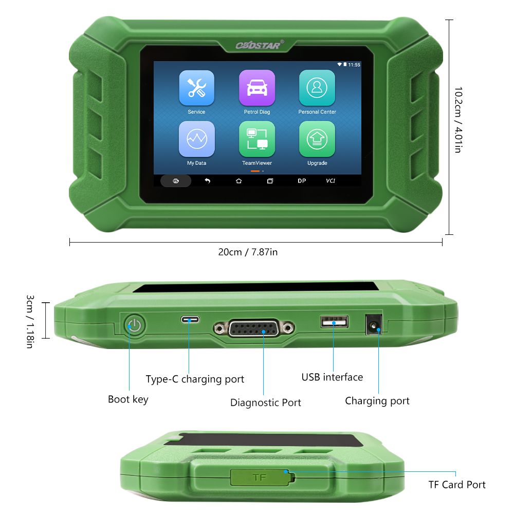 OBDSTAR X200 Pro2 Oil Reset Tool Support Car Maintenance to Year 2021 TPS/ EPB/ ABS bleed/ Battery match/ Steering Angle reset/ DPF/ Gear learn