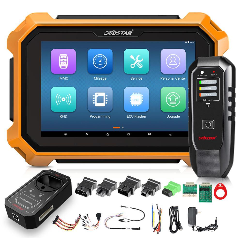 OBDSTAR X300 DP Plus Full Version with Key Sim 5 In 1 Simulator Get Free Renault Convertor and FCA 12+8 Adapter with 13 Months Free Update Online