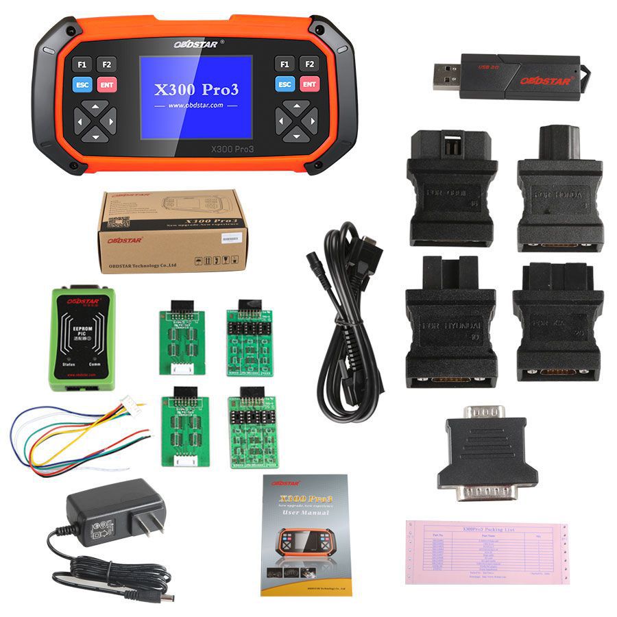OBDSTAR X300 PRO3 Key Master with Immobiliser, Odometer Adjustment, EEPROM, PIC, OBDII, EPB+Oil, Service Reset, Battery Matching Ship From CA,US