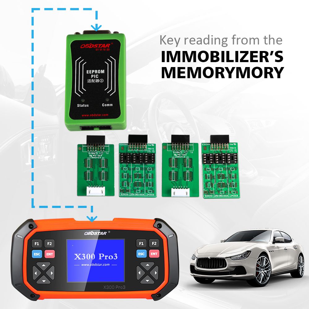 OBDSTAR X300 PRO3 X-300 Key Master with Immo+Odometer Adjustment+EEPROM/PIC+OBDII+Toyota G & H Chip All Keys Lost