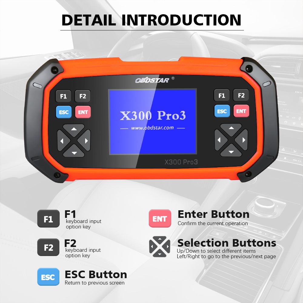 OBDSTAR X300 PRO3 X-300 Key Master with Immo+Odometer Adjustment+EEPROM/PIC+OBDII+Toyota G & H Chip All Keys Lost