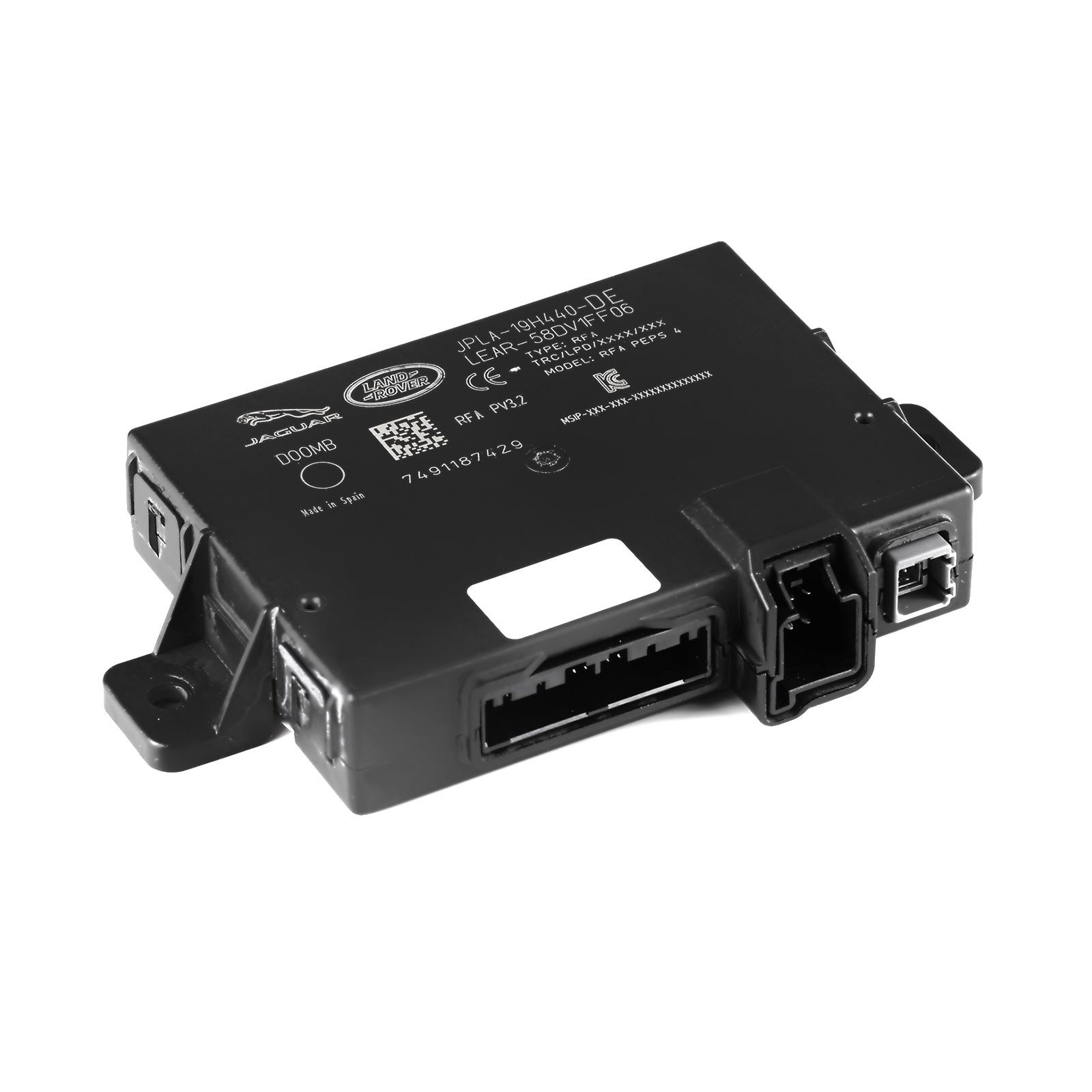 OEM Jaguar Land Rover Keyless Entry Control Module RFA Module JPLA with Comfort Access contains SPC560B Chip and Data