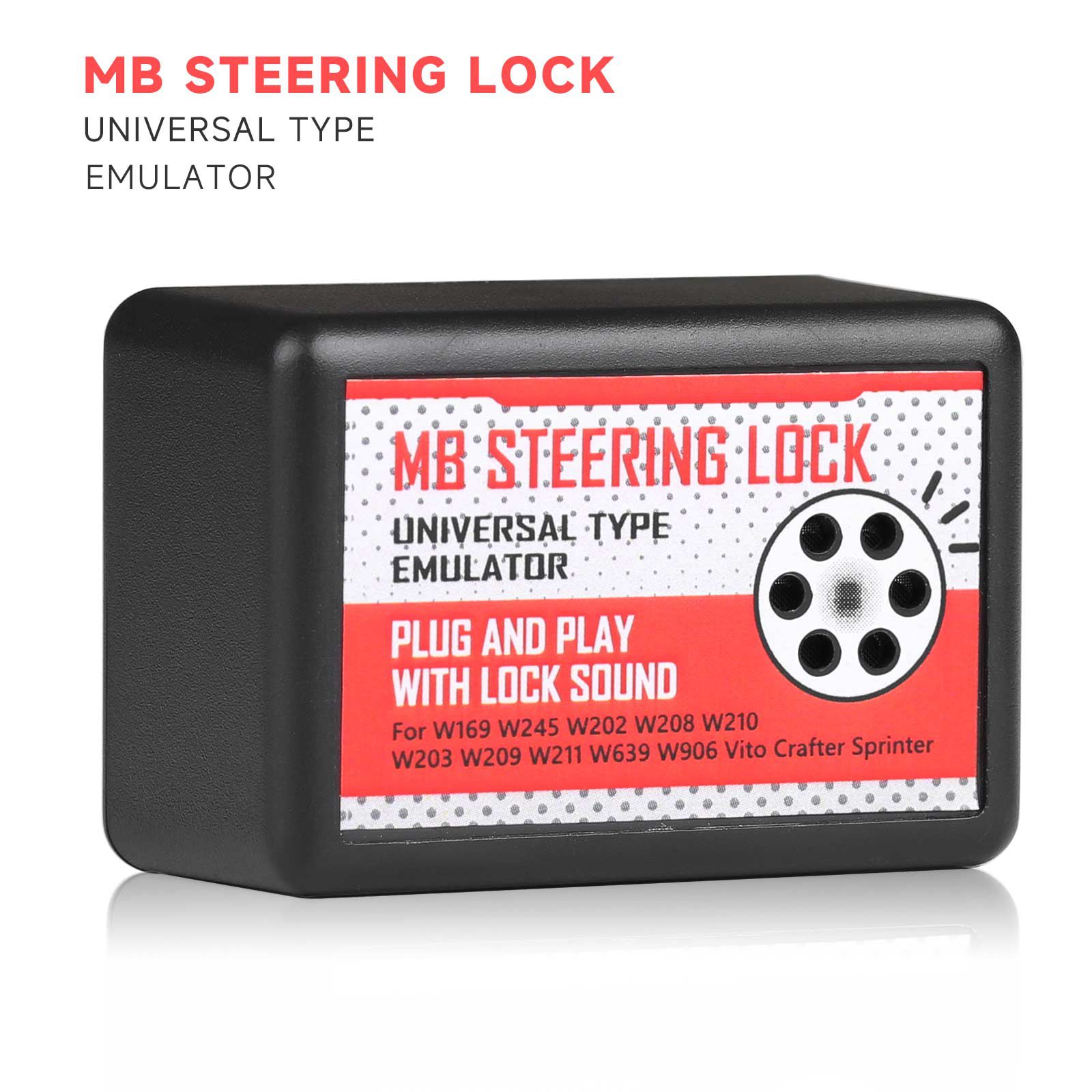OEM Universal Steering Lock Emulator for Mercedes-Benz W169 W245 W202 W208 W210 W203  W209 W211 W639 W906 Plug and Play With Lock Sound