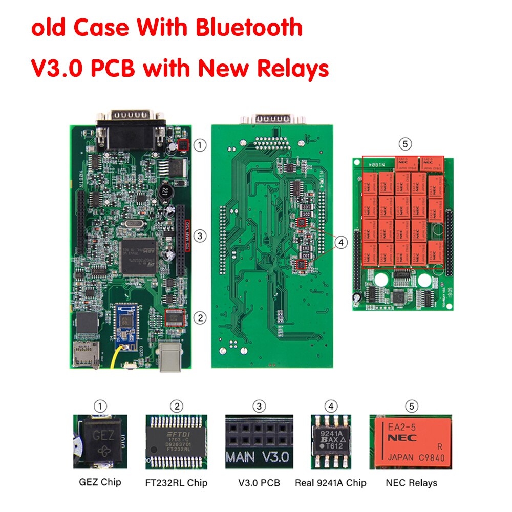 Multidiag Pro + 2020 With 2017.1/2016.00 NEC Relays For Car/Truck OBD2 Bluetooth Scanner OBD 2 OBD2 Car Diagnostic Auto Tool