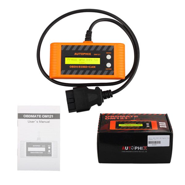 OM121 OBD2 EOBD CAN Engine Code Reader