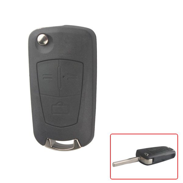 Modified Flip Remote Key Shell 3 Button (HU43) for Opel 5pcs/lot