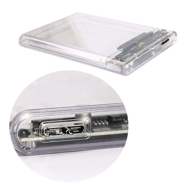 ORICO 2139U3 Hard Drive Enclosure 2.5 inch Transparent USB3.0 Supports UASP Protocol