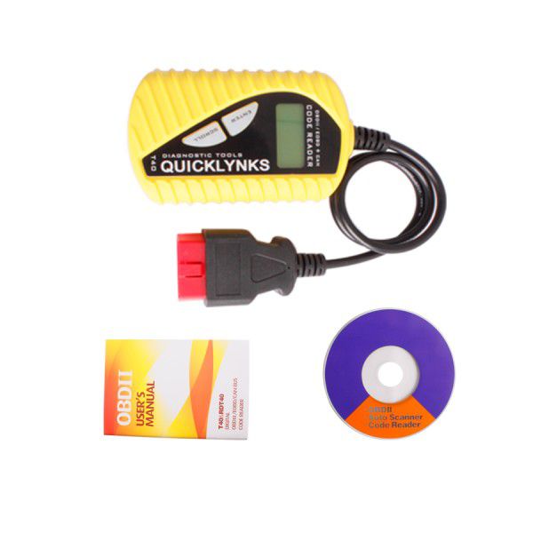 Original Quicklynks T40 Factory OBD2 Scanner/Auto Basic Code Reader T40 Support Multi-Language