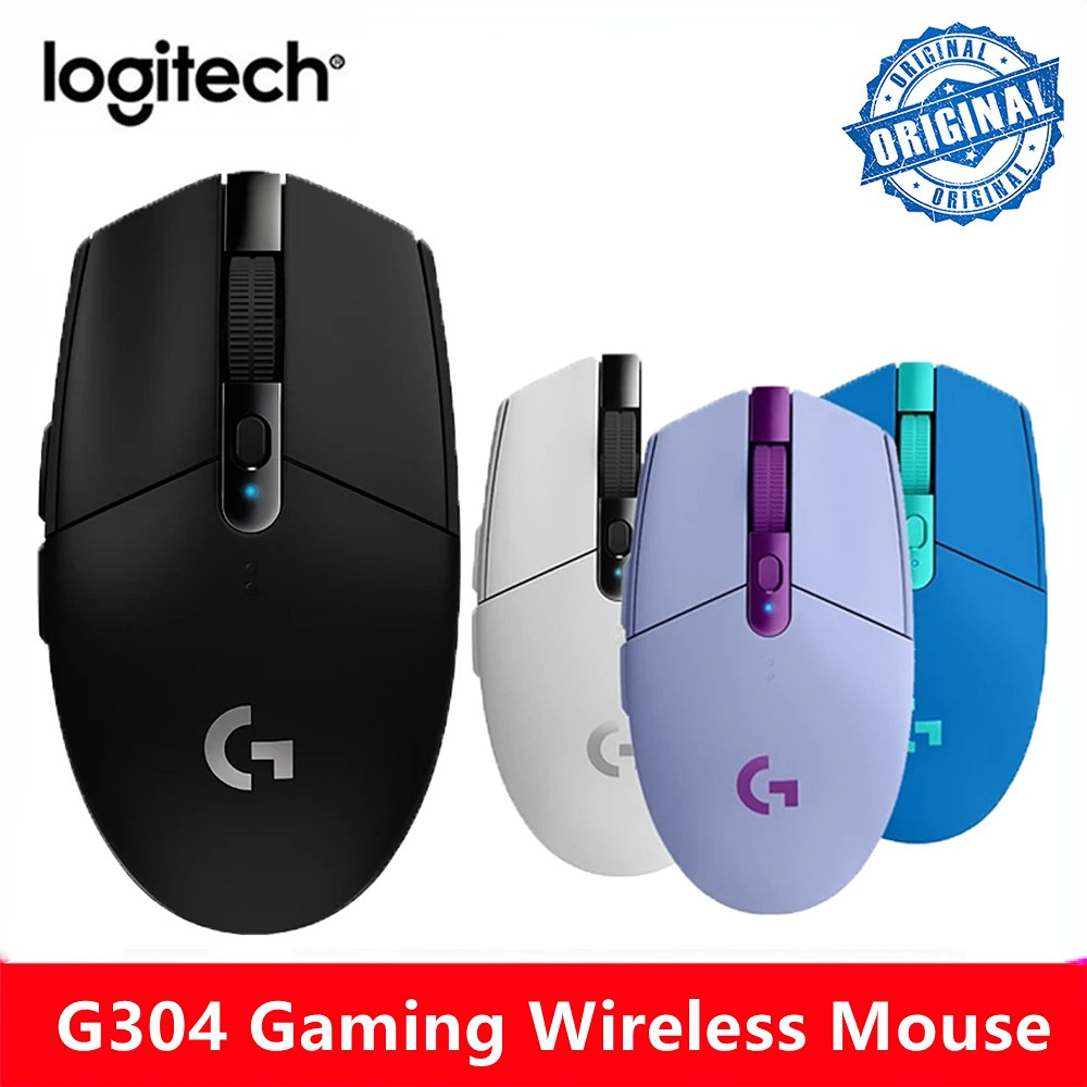 Original Logitech G304 Wireless Mouse LIGHTSPEED Gaming Mice 6 Programmable Buttons USB Wireless Mouse HERO Sensor 12000DPI