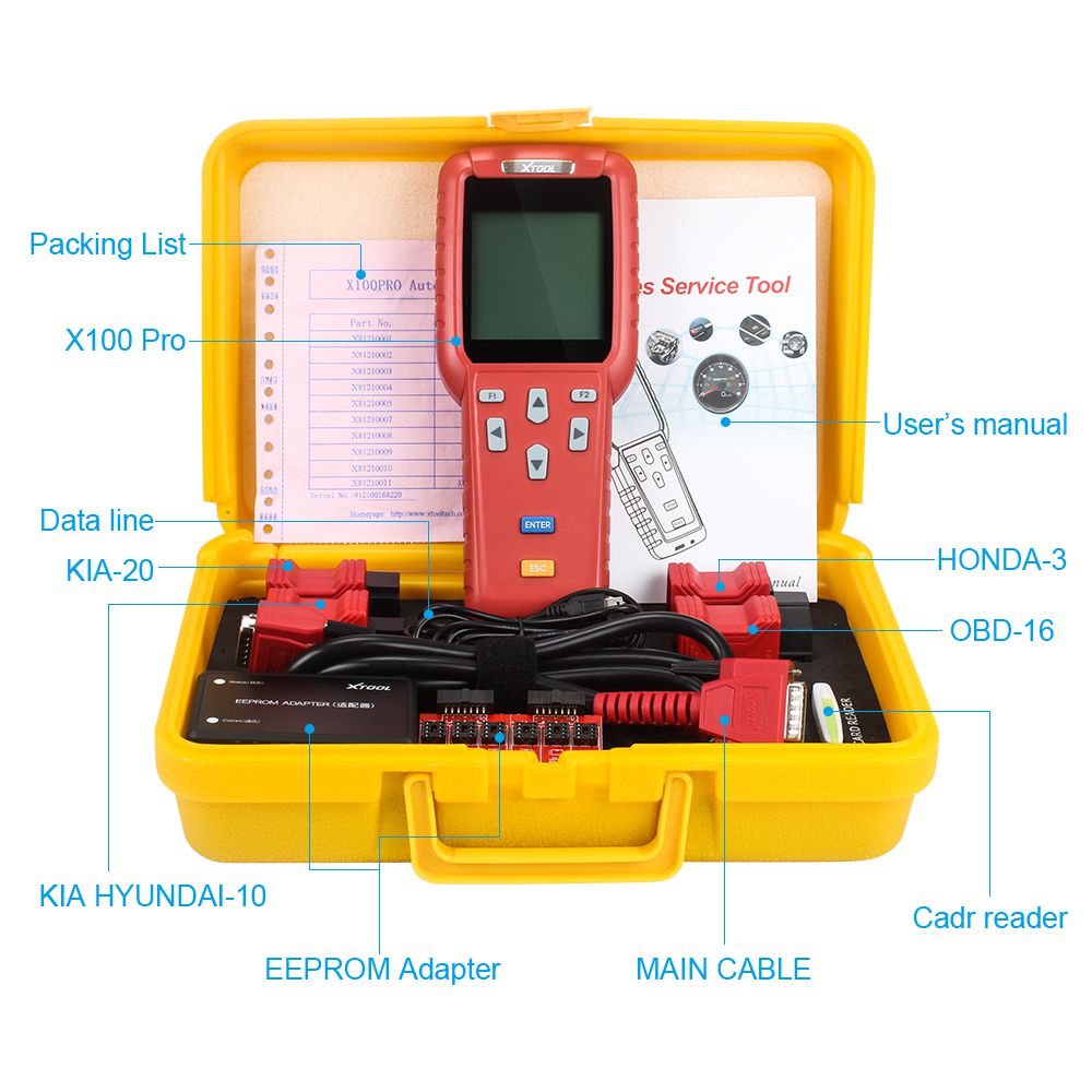 XTOOL X100 Pro OBD2 Auto Key Programmer