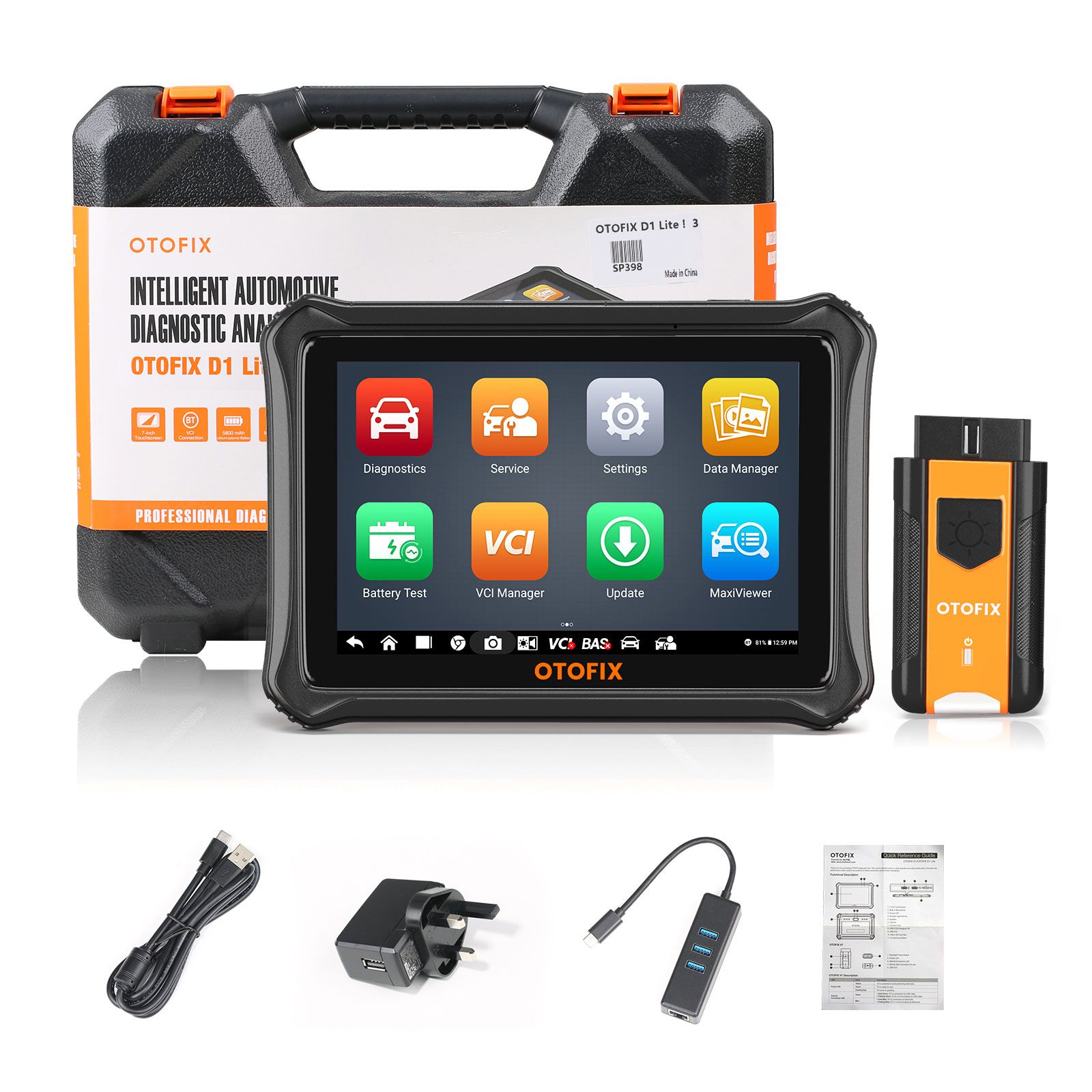 OTOFIX D1 Lite All System Diagnoses OBD2 Car Diagnostic Scan Tool Upgrade of MaxiCOM MK808BT MK808 MaxiCheck MX808