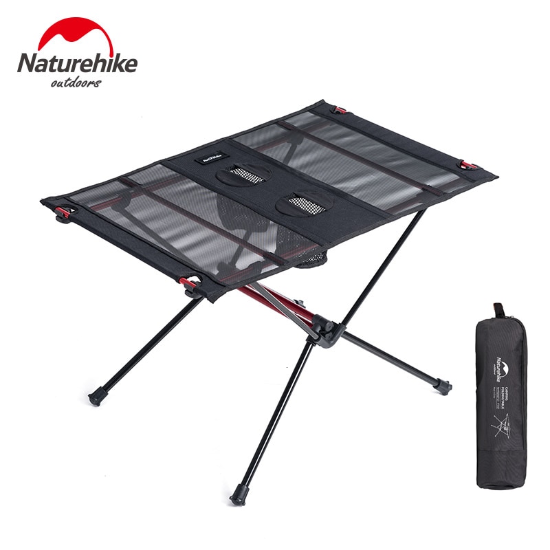 Lightweight Collapsible Aluminum Portable Roll Up Outdoor Folding Camping Table Patio Metal Foldable Picnic Table