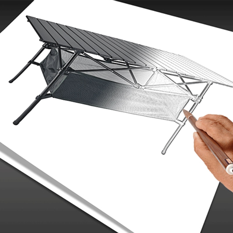 New Outdoor Folding Table Chair Camping Aluminium Alloy BBQ Picnic Table Waterproof Durable Folding Table Desk