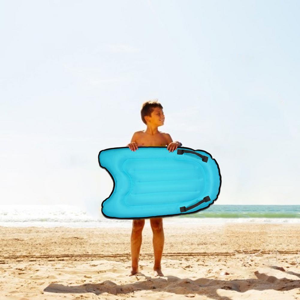 Children Portable InfIatable Bodyboard Handle Foldable Outdoor Swimming Pool Beach Surfboards Mini Surfboards Beginner Tranning