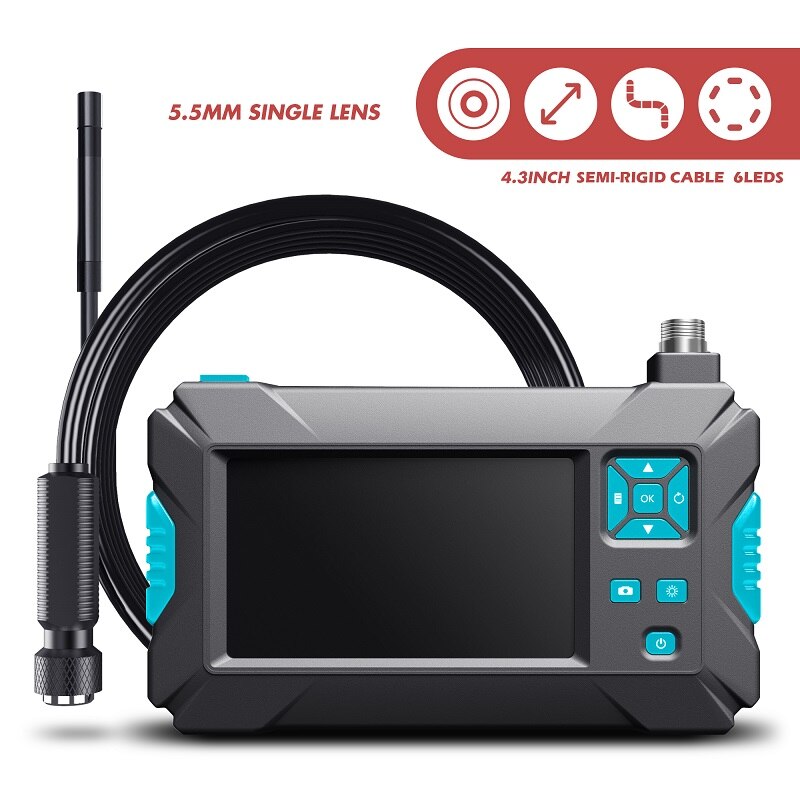 P30 Screen Endoscope Camera Single & Dual Lens 8mm/5.5mm/3.9mm Rigid Cable Snake Tube Only Camera Cable Without Screen Monitor