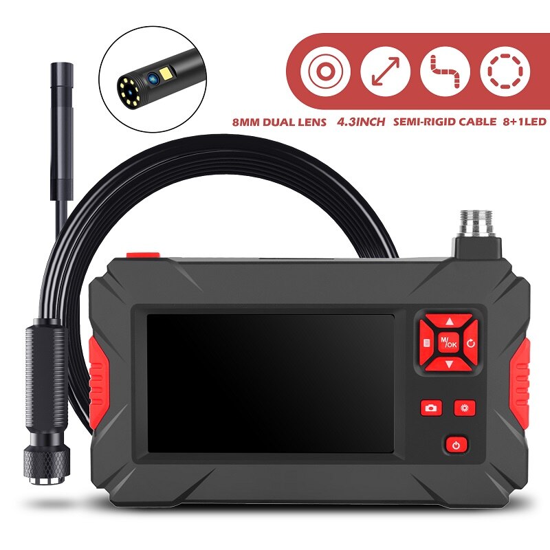 P30 Screen Endoscope Camera Single & Dual Lens 8mm/5.5mm/3.9mm Rigid Cable Snake Tube Only Camera Cable Without Screen Monitor