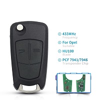 PCF7946 PCF7941 433MHz Flip Remote Key For Opel Vauxhall Astra H 2004-2009 Zafira B 2005-2013 Vectra C 2002-2008 Signium