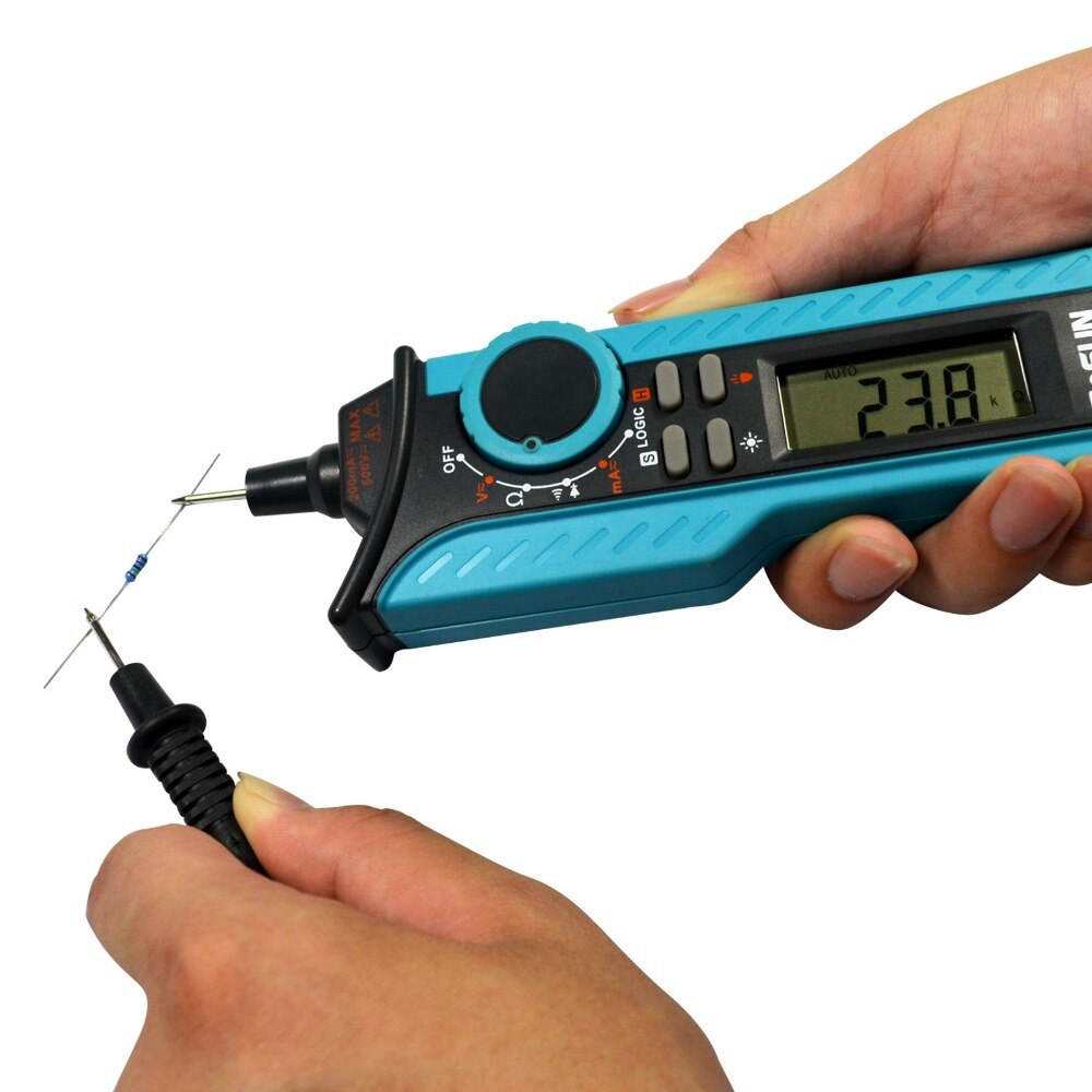 Pen Type Digital Multimeter DC AC Voltage Current Tester Diode Continuity Logic Voltage Tester EM3215