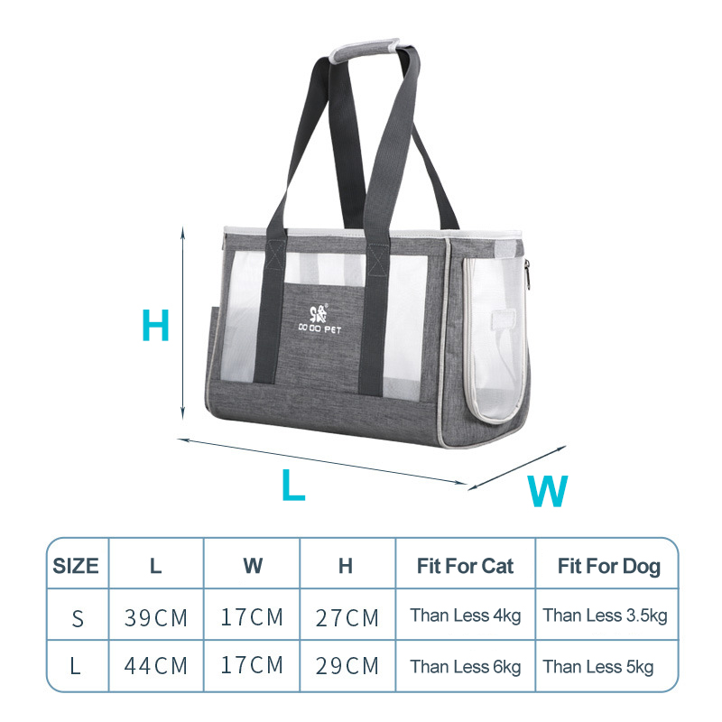 Breathable Pet Dog Cat Single Shoulder Bags Light Portable Four Sides AIRY Dog Handbag Durable Travel Puppy Bag Pet Supplies