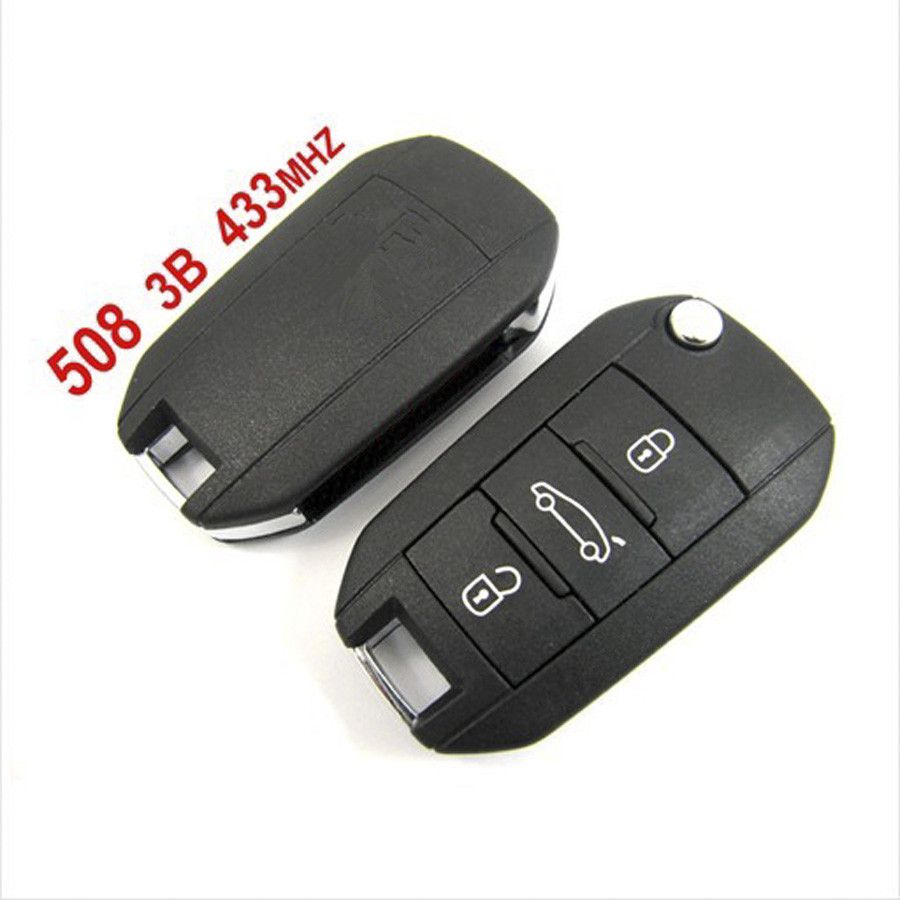508 Remote 3 Button 433mhz for Peugeot