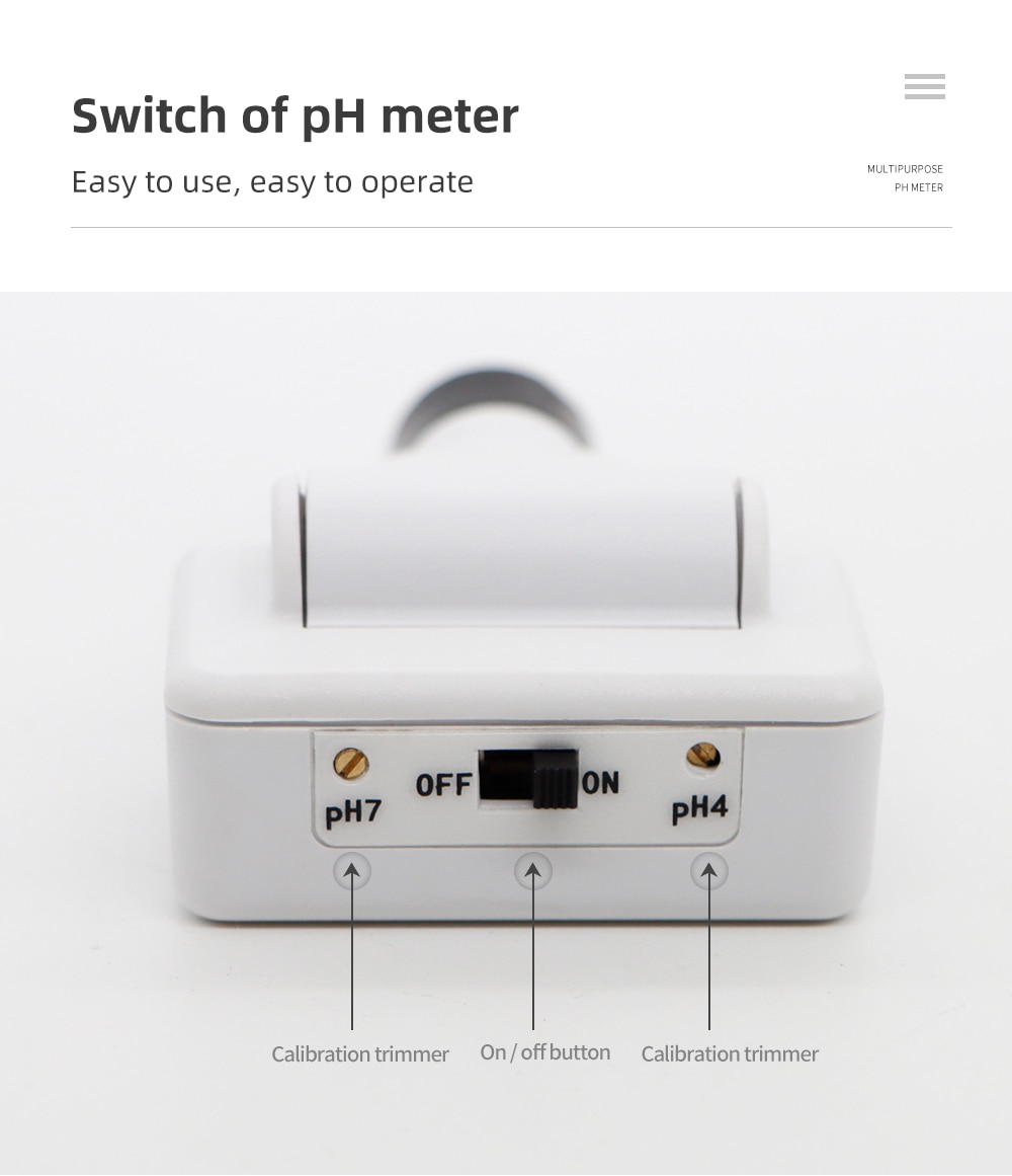 PH-98218 Skin PH Acidimeter Professional Skin PH Tester PH meter Replaceable Probe LCD Backlight for Skin Fruit Meat Cosmetics