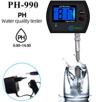 PH-990 Multi-parameter Online pH Meter Water Quality Monitor Tester for Aquarium Acidometer with EU plug