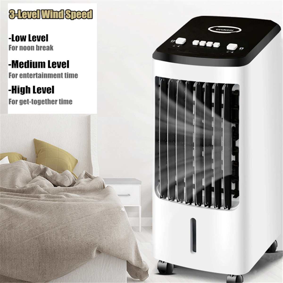70W Home Mini Air Conditioner Portable Air Cooler Personal Space Water Cooler Fan Air Cooling Fan For Summer Rechargeable Fan