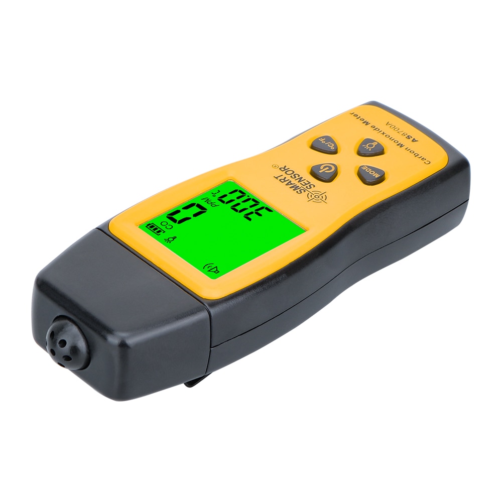 AS8700A Portable Carbon Monoxide Meter Handheld CO Gas Analyzer Monitor Detector Gauge 0-1000ppm High Precision Gas Leak Tester Alarm