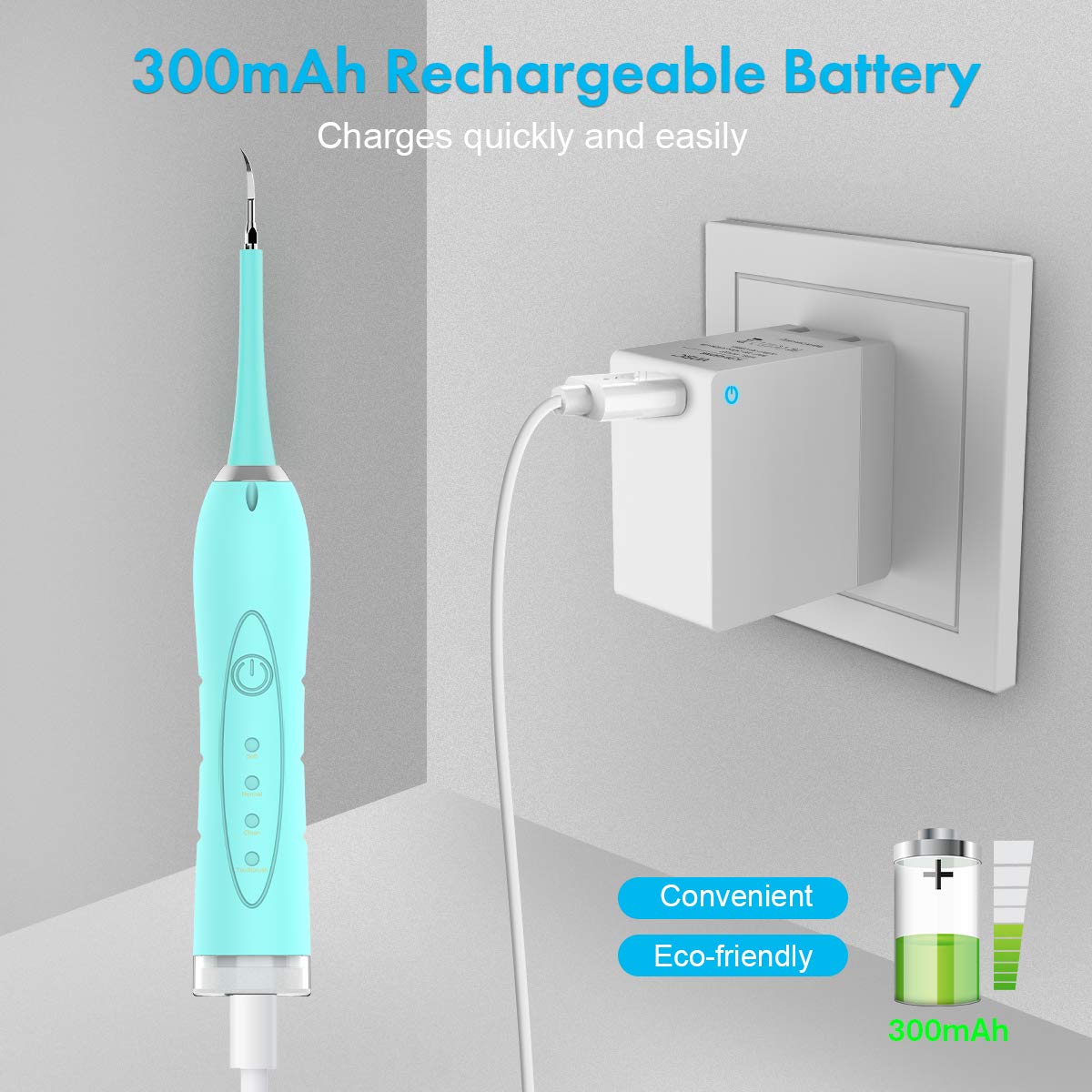 Portable Electric Sonic Dental Scaler Calculus Remover Tooth Stains Tartar Tool Dentist Teeth Whitening Toothbrush