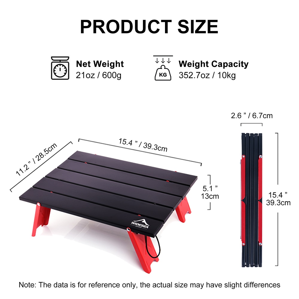 Camping Mini Portable Foldable Table for Outdoor Picnic Barbecue Tours Tableware Ultra Light Folding Computer Bed Desk