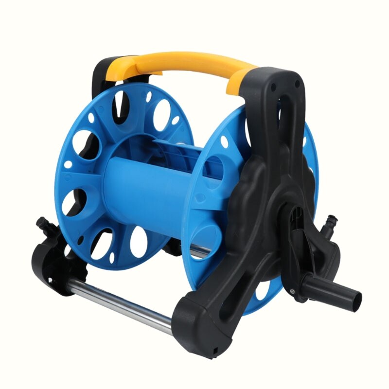 Portable Hose Pipe Reel Holder Garden Cart Water Pipe Lightweight Carrier Metal