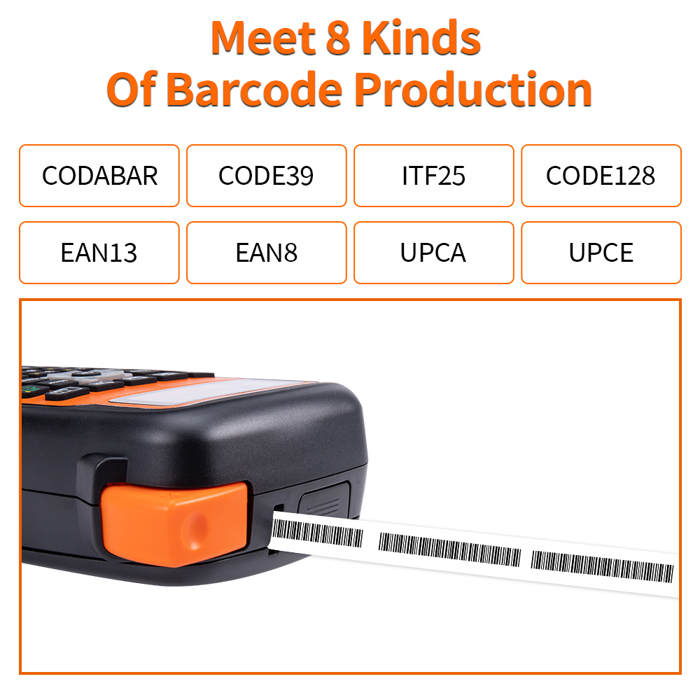 Portable Label Printer Printing Machine Wireless QWERTY Keyboard Symbol Industrial Labelers Compatible for Brother TZe-231