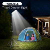 Multifunction Portable LED Camping Lantern Adjsutable Tripod Stand Pole Outdoor Work  BBQ USB Light Powerful Light