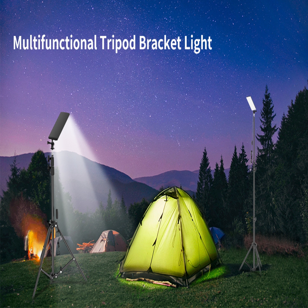 Multifunction Portable LED Camping Lantern Adjsutable Tripod Stand Pole Outdoor Work  BBQ USB Light Powerful Light