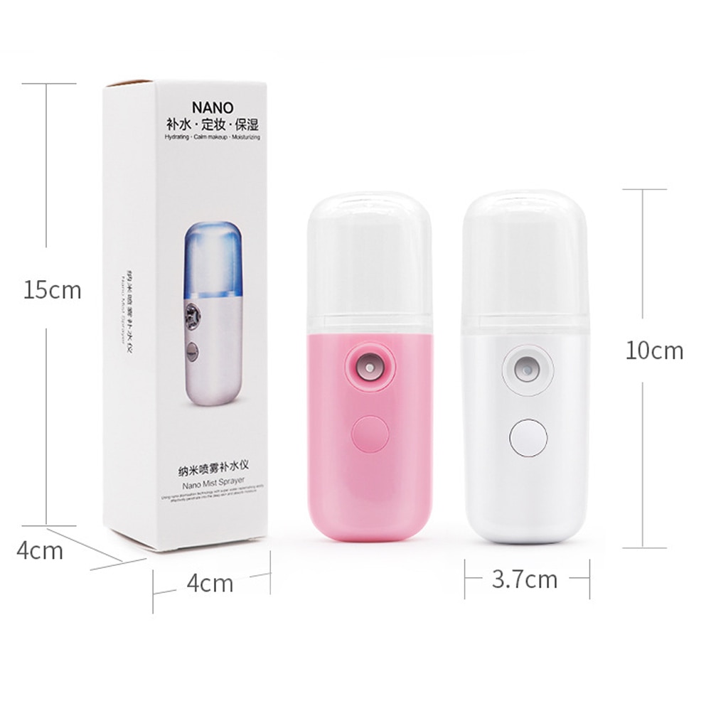 Portable Mini Nano Mist Sprayer Facial Body Nebulizer Steamer Moisturizing Skin Care Tools 30ml Face Spray Beauty Instruments