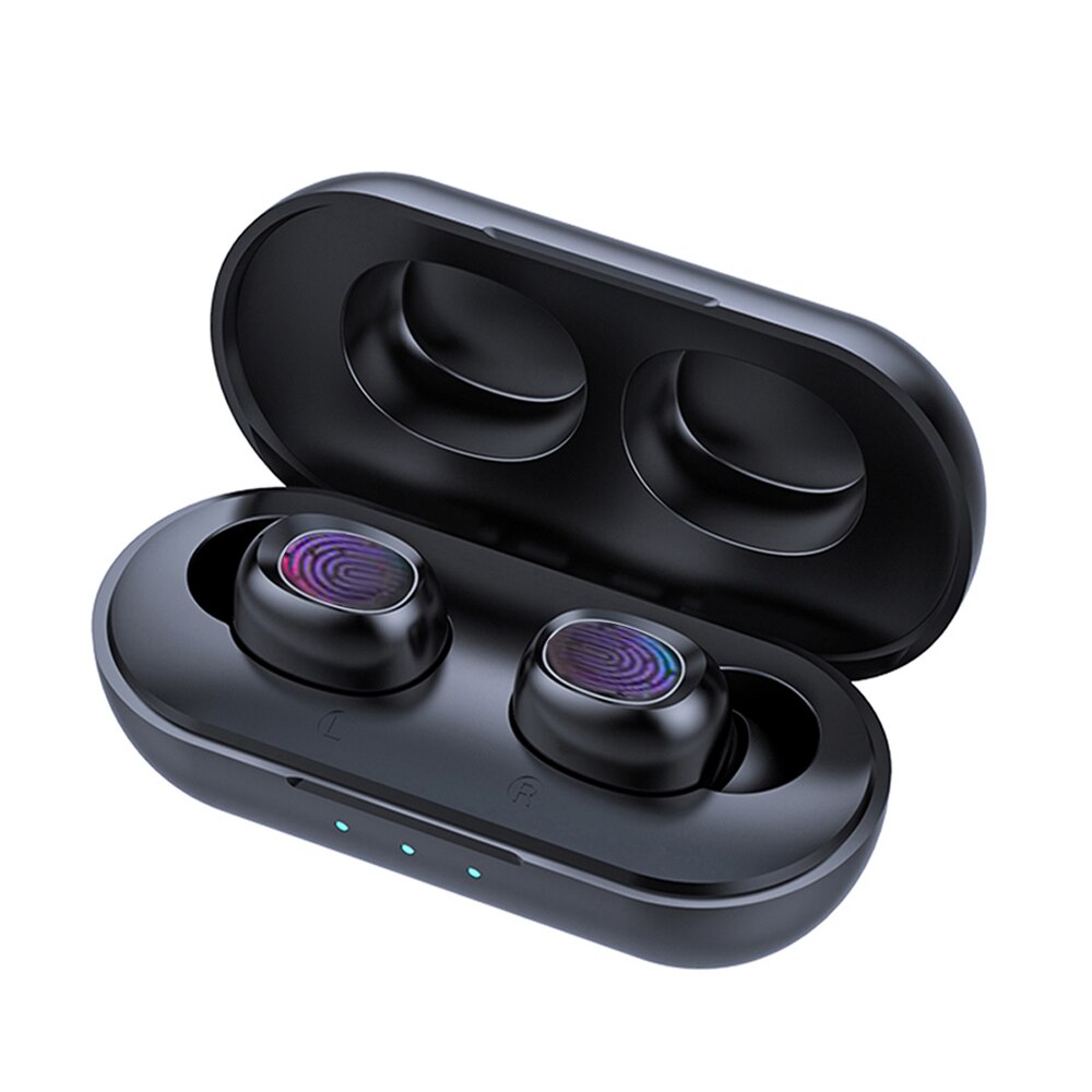 Portable Mini Sports Headphones TWS True Wireless Earphone Bluetooth 5.0 Earphones Touchable Gaming Headsets with Charge Box
