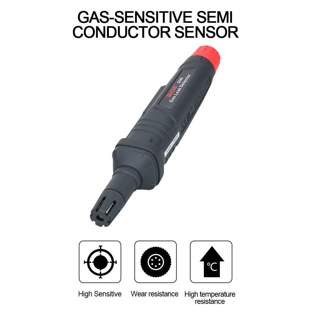 Portable Natural gas Leak Tester Gas Analyzer Combustible Flammable Gas Leak Detector PPM Meter 1000ppm Sound Light Alarm