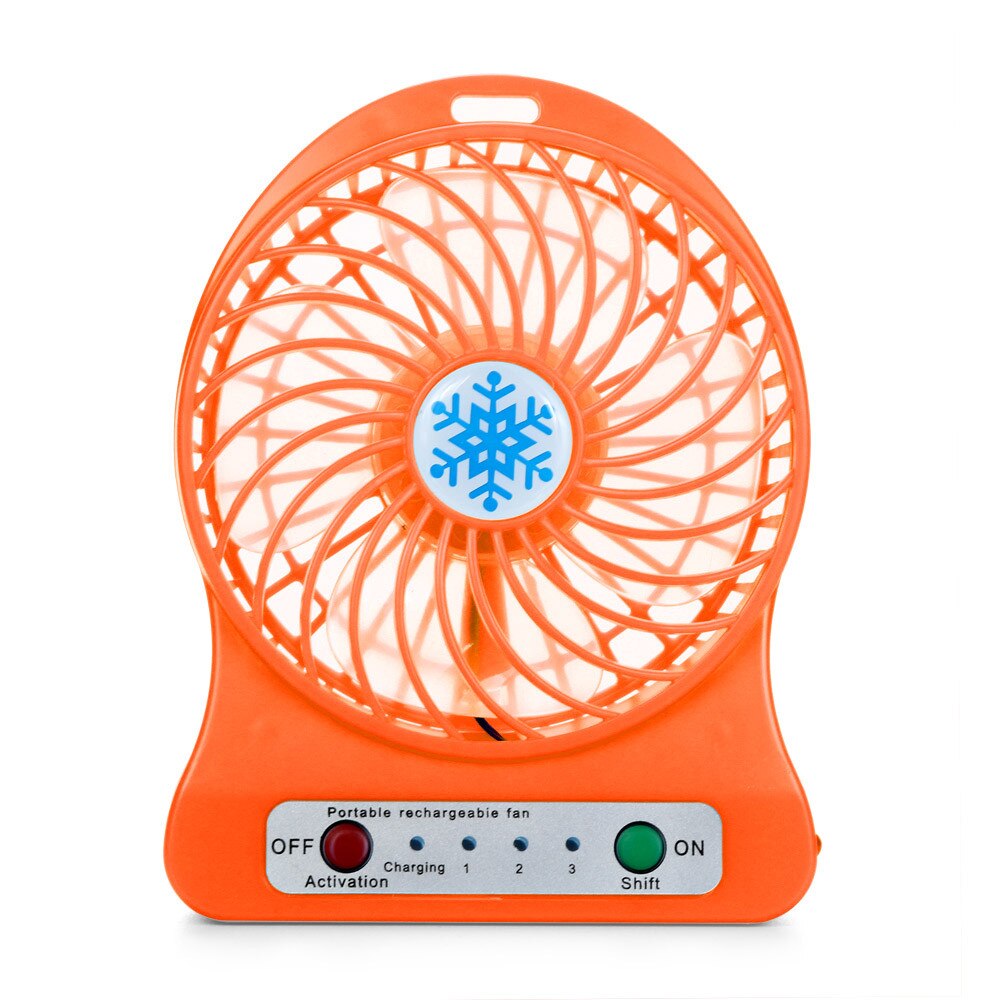 Portable Rechargeable LED Light Fan Air Cooler Mini Desk USB 18650 Battery Fan Creative Summer Air Cooler USB Fan#31