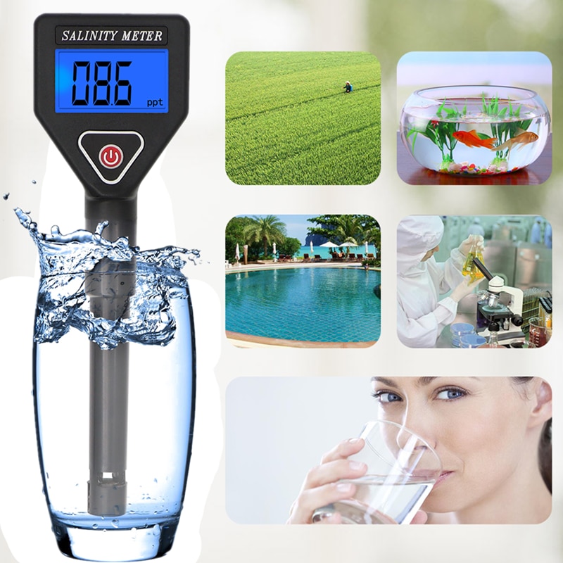 Portable Salinity Meter Salinometer Halometer Salt Gauge Salty Brine SeawaterFood Salinity Tester Salt Concentration Meter